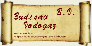Budisav Vodogaz vizit kartica